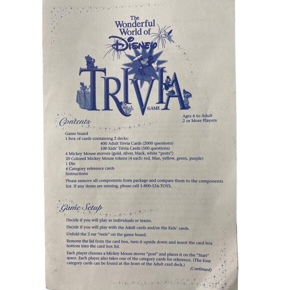 The Wonderful World Of Disney Trivia Game Collectors Edition - Picture 8 of 8